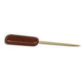 Rustic (Sienna) Brown Leather Letter Opener